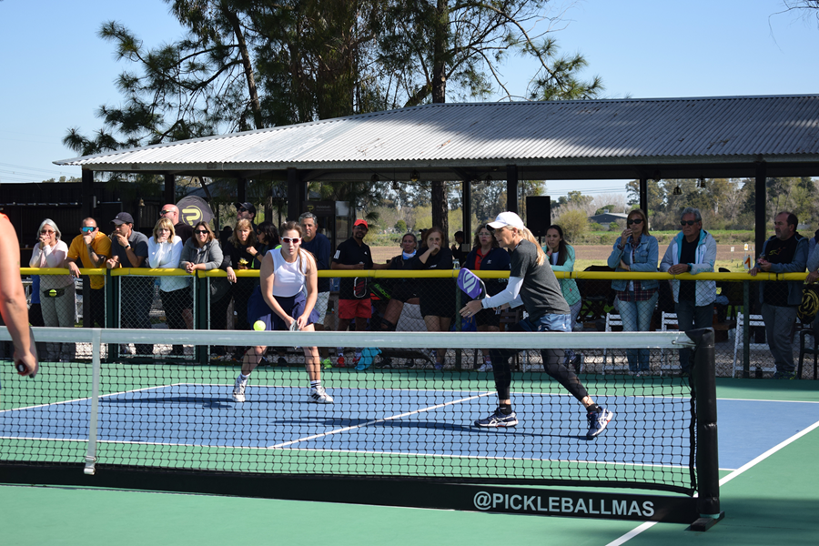 Pickleball en acción